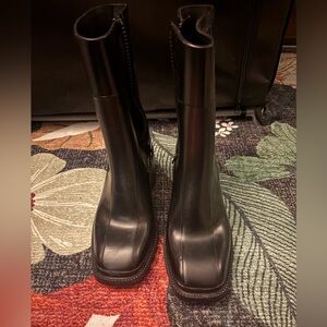 French Connection Black Darcy Rain Boots